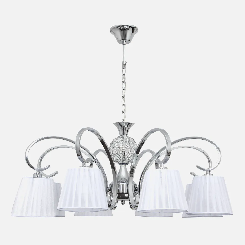 Lampara Panama 8xe14  Cromo Regx78d