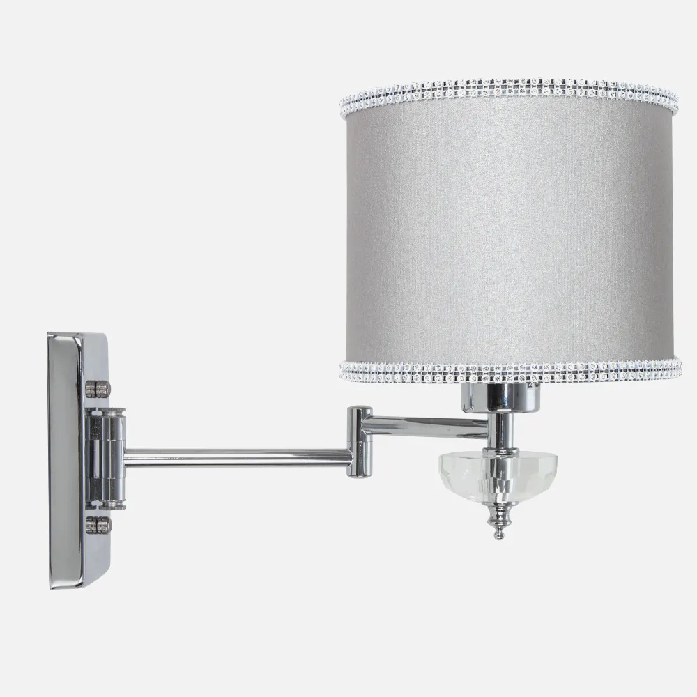 Aplique Santa Maria 1xe27 Cromo/gris Articulablex25x16 Cm