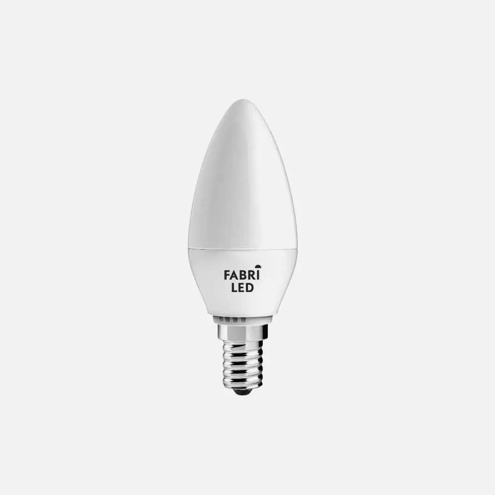 Bombilla 7w 3000k Vela E14 700lm  100x37d