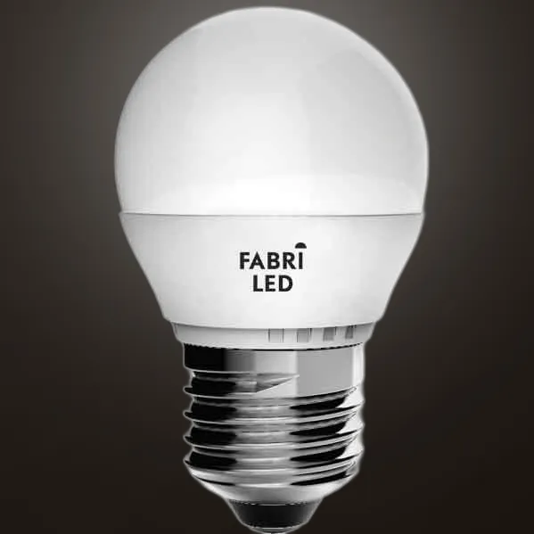 Bombilla 7w 3000k Esferica E27 700lm  74x45d Fabriled