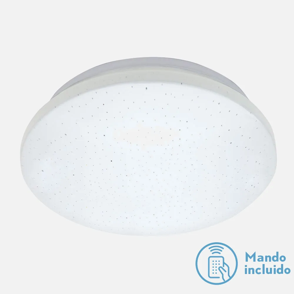 Plafon 12w 3 Temp. Paladio Blanco 960lm 28d.