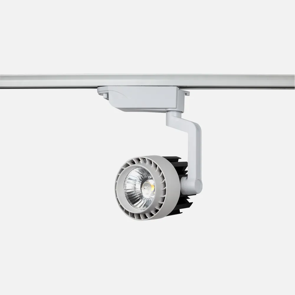 Foco Carril 20w 2700k Mulhacen Blanco 1400lm  9x9,5x9,5