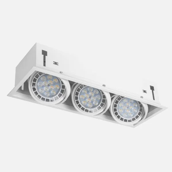 Foco Kardan Cesar Empotrar 3xr111 Blanco 17,2x48 Bombillas No Incluidas