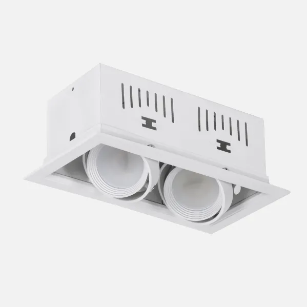 Foco Kardan Augusto Empotrar 2xgu10 Blanco 11x21,5bombillas No Incluidas
