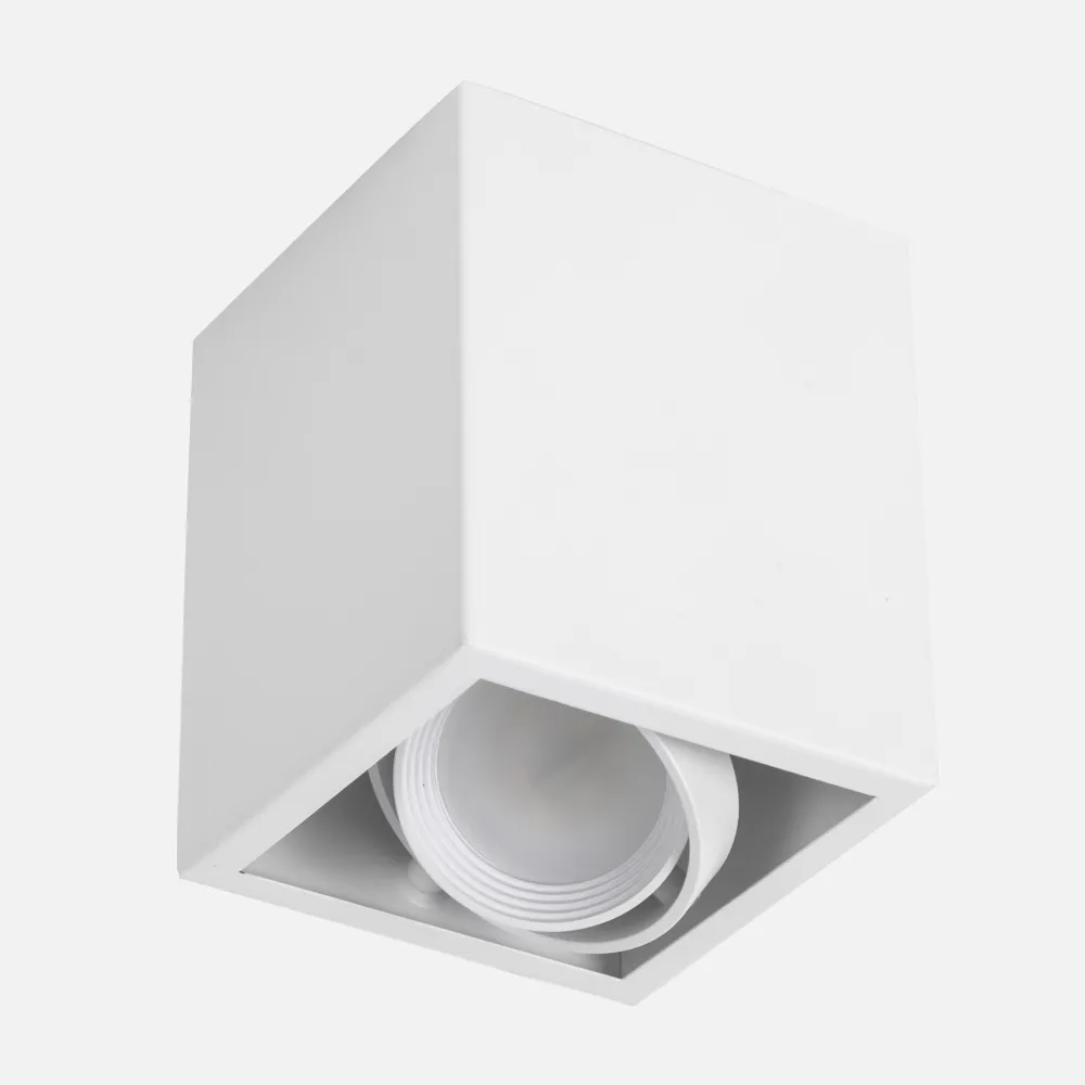 Foco Kardan Superficie Octavio 1xgu10 Blanco 10x10x12  Bombilla No Incluida