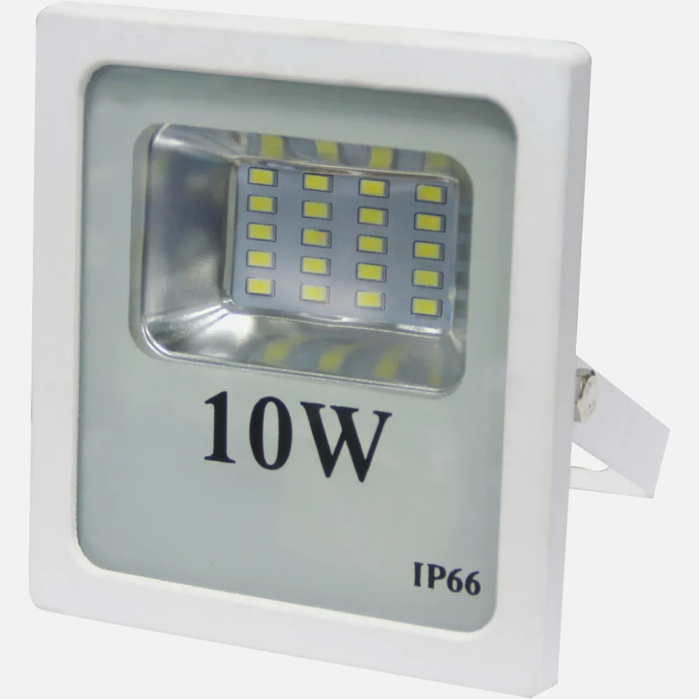Proyector 10w 4000k Smd Quiron 900lm 120º  Blanco 12x12,5x4