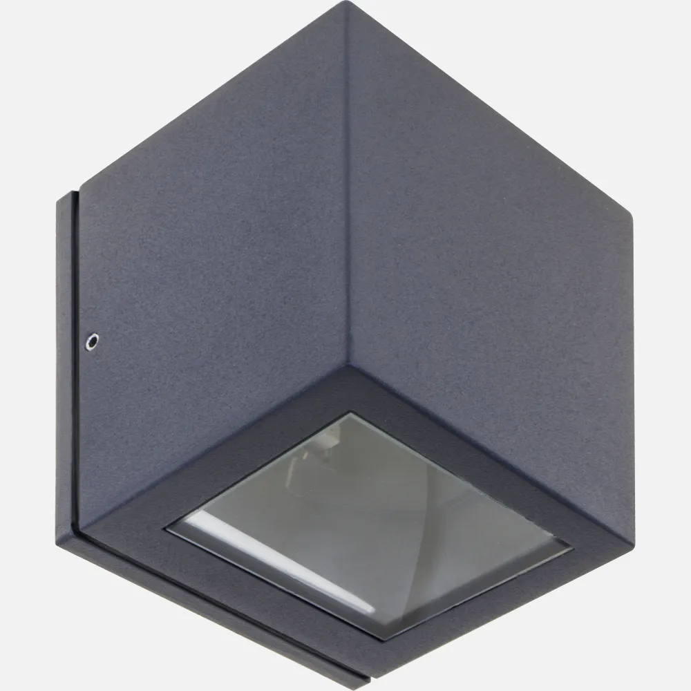 Aplique Exterior Cavalum Gris Oscuro 1xe27 Ip54 10x9x9