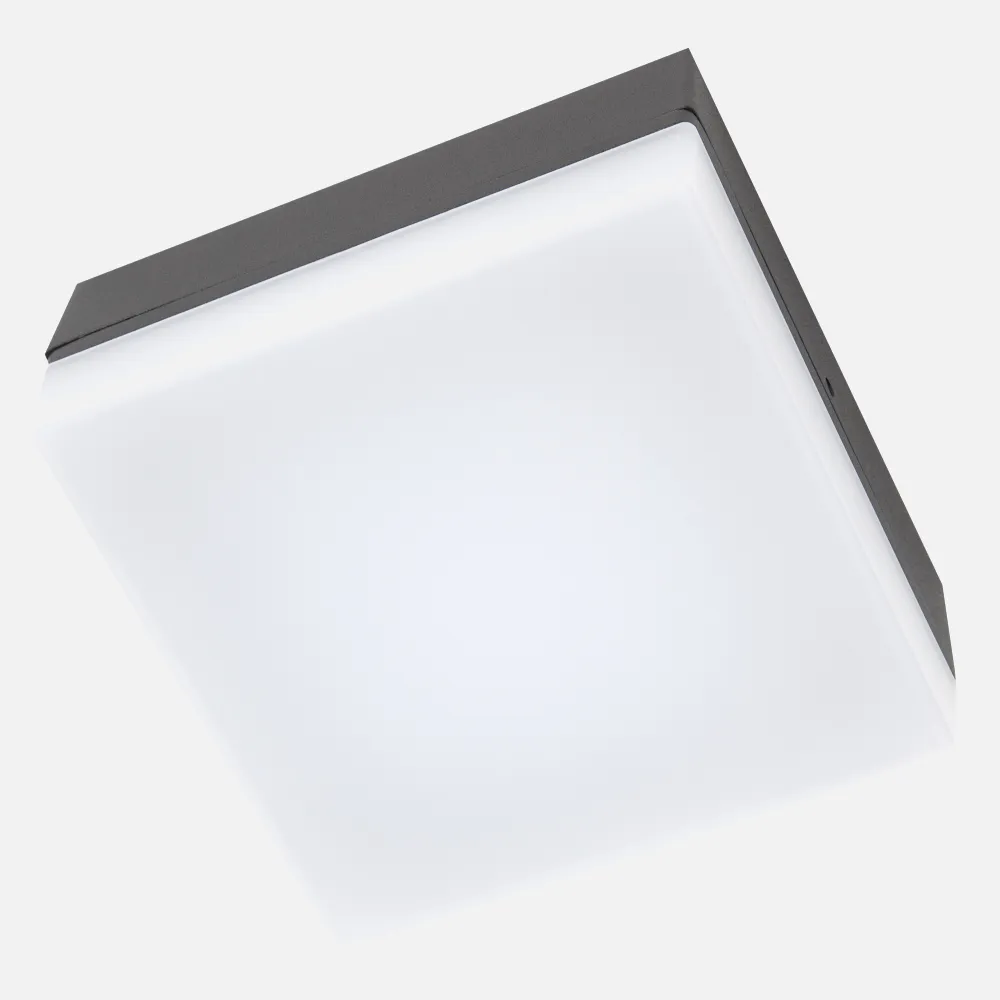 Aplique Exterior 4,2w 4000k Azibo Gris Oscuro  Ip54 14x14x6