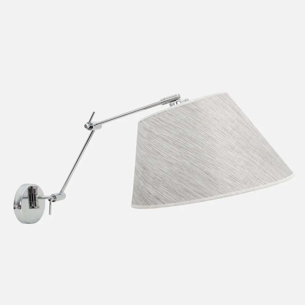 Aplique Articulable Sumatra 1xe27 Gris/cromo Regx67x35 Cm