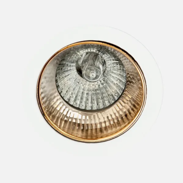 Encastrável 1xgu10 Ouro/branco 8d Alfabeto Orientável Encastrável