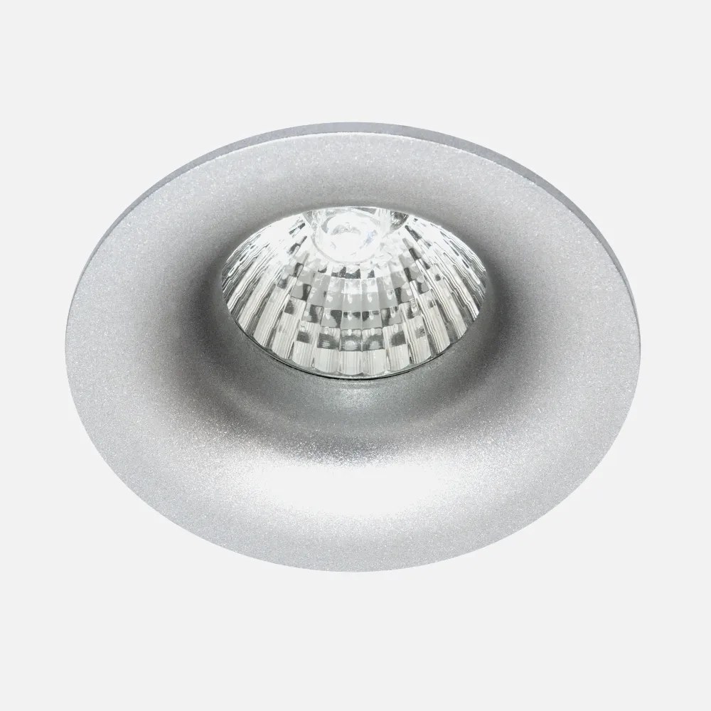 095981010 - Empotrable Jeroglifico 1xgu10 Plata  3x8,5x8,5 Cm Corte 7d