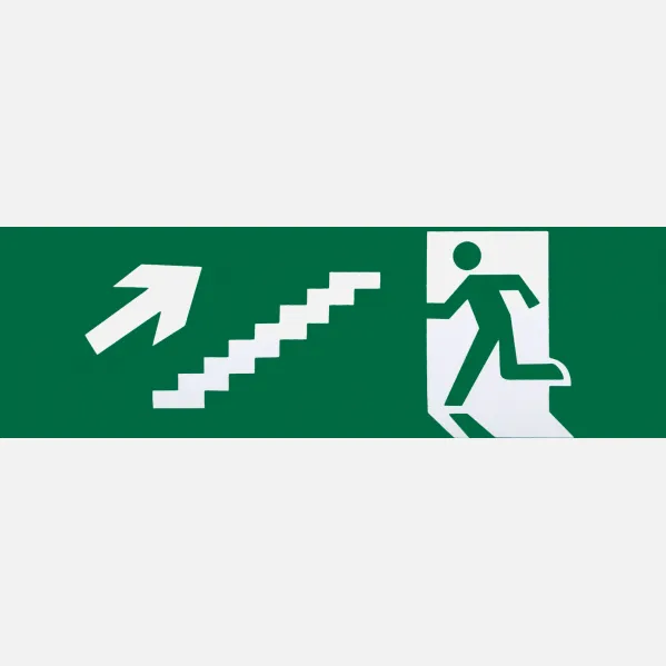 Cm Exited Of Emergency Right Stairs Rise 6,5x20 Cm