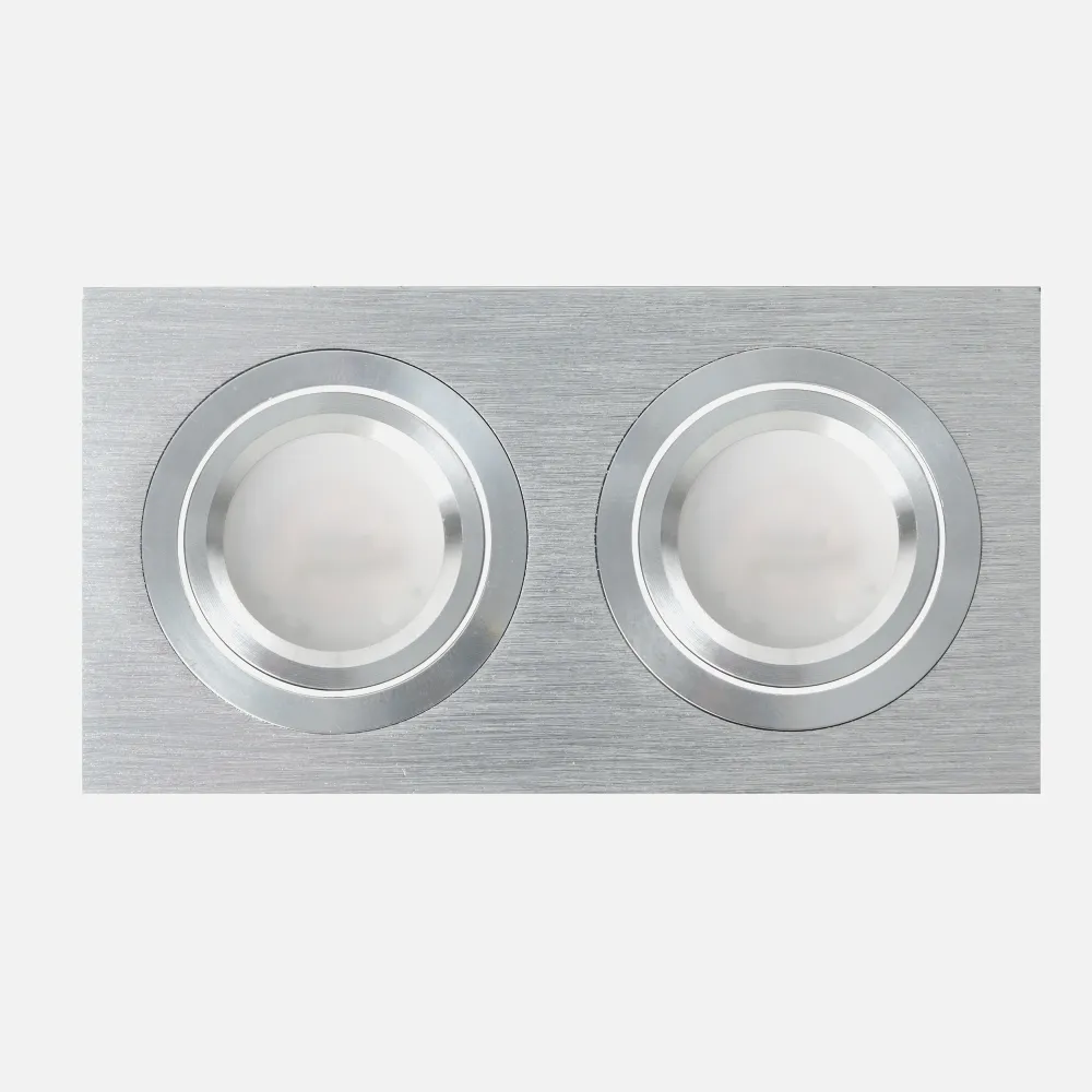 Regleta Foco Empotrar Alumini/cromo 2xgu10 Incluida 12w 4000k 1200lm 17,5x9x2 Androide