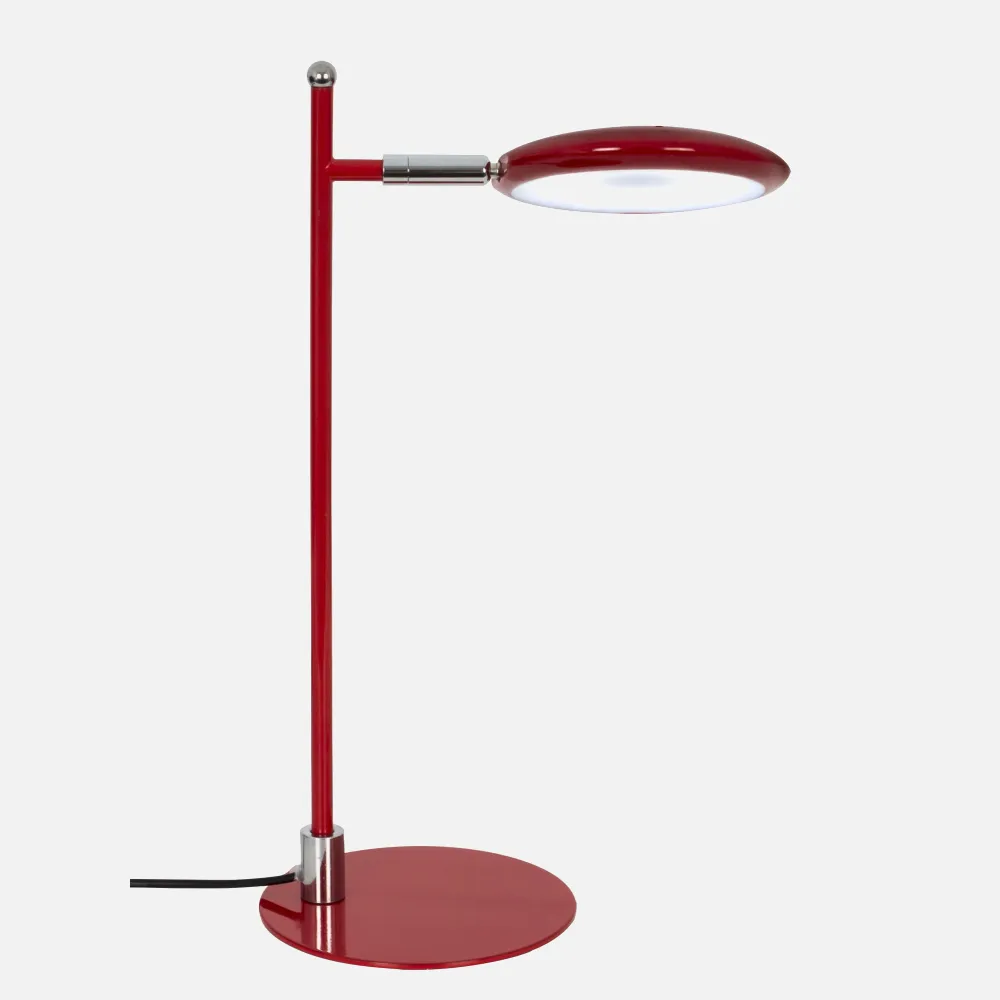 Flexo 5w 6500k Arcadio Rojo 500lm 37x22x13,5 Cm