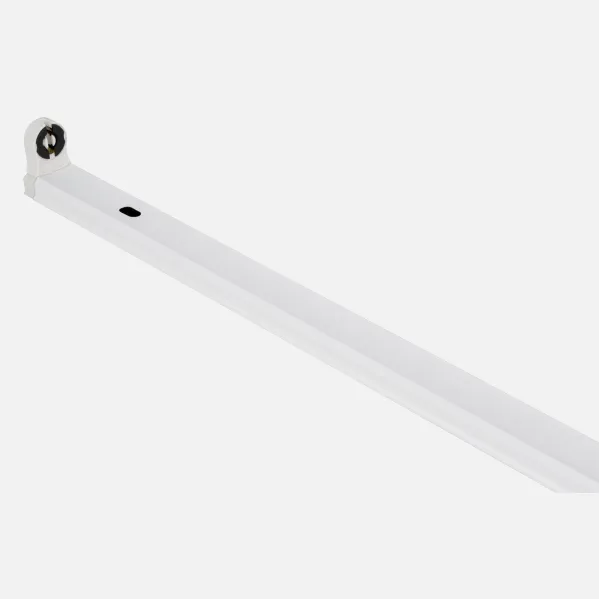 Regleta Para Tubo 1xt8 Led Malaca 60cm Blanca  Interconectable 3,5x61,3x4,5 Cm
