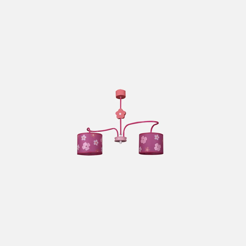 Lampara Serie Alboran 2lxe14 Flor Rosa