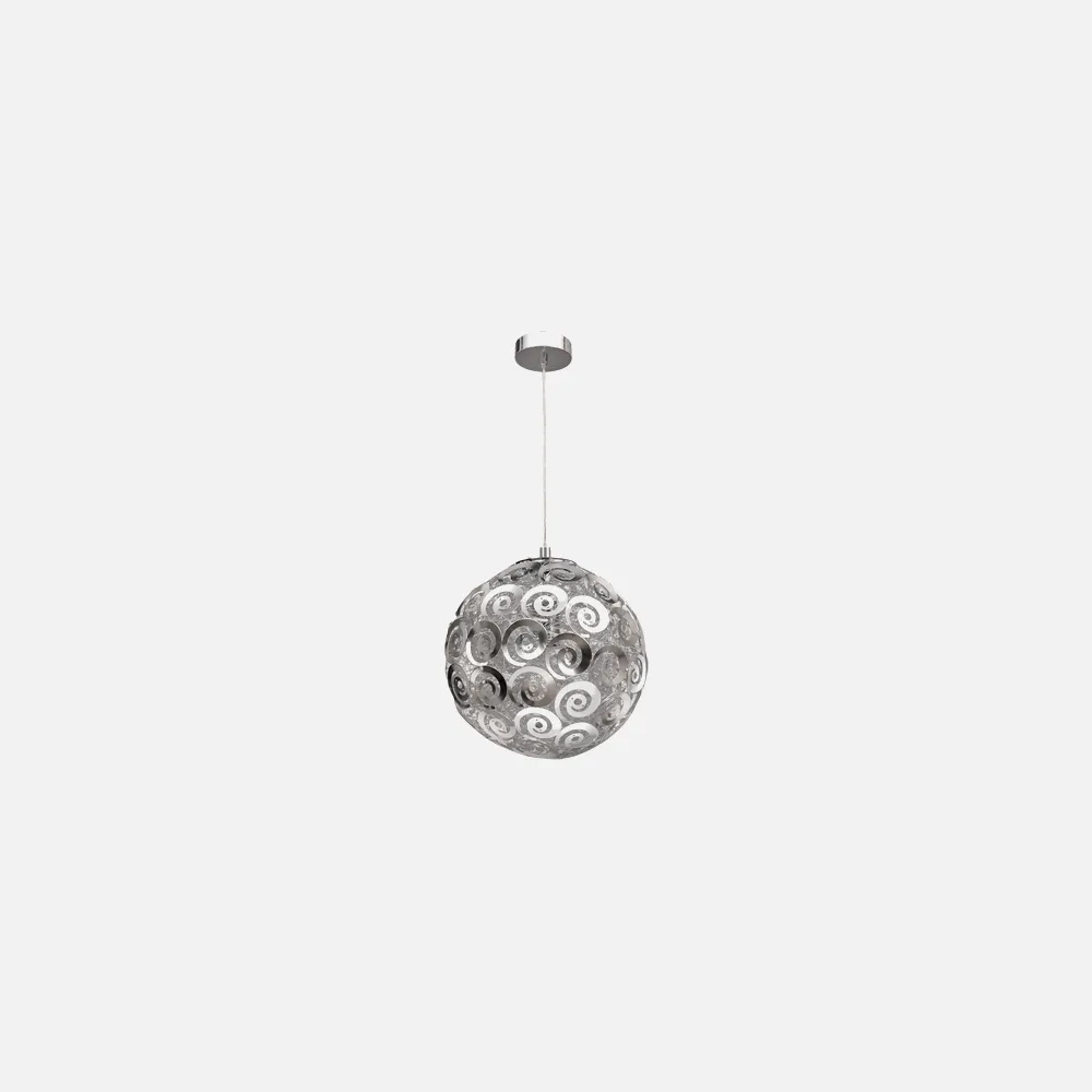 Colgante Serie Berlin Flores Cromada 1xe27 23 D.