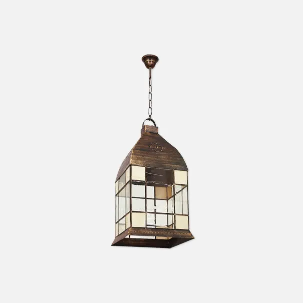 006092615 - Lantern Average Mudejar 1xe27 Beige REGx26x26 cm.