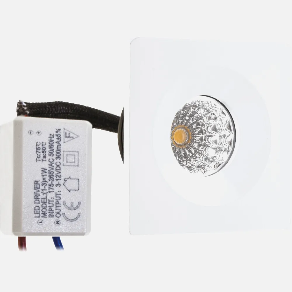 Empotrable Fijo 1w 4000k Blanco  Centimo 65lm  4,6x4,6